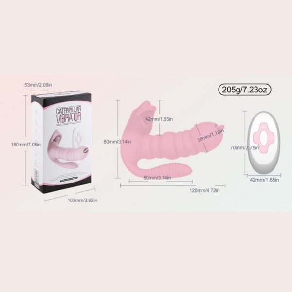 caterpillar tongue licking remote control silent invisible wearable butterfly - Image 3