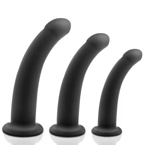 Three-piece penis butt plug set