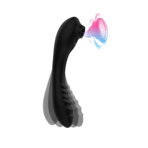 Heating sucking vibrator can be bent to stimulate G-spot and orgasm in seconds, adult toys with magnetic charging - Image 3