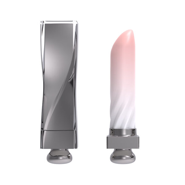 Lipstick vibrator fashionable advanced electroplating shell portable compact female