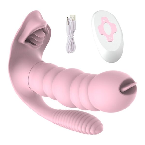 caterpillar tongue licking remote control silent invisible wearable butterfly