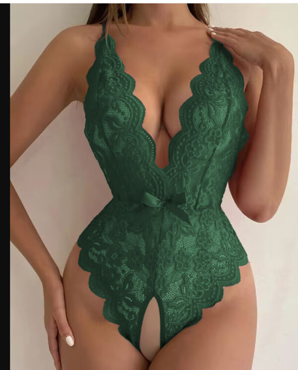 Sexy halterneck lace bodysuit - Image 4